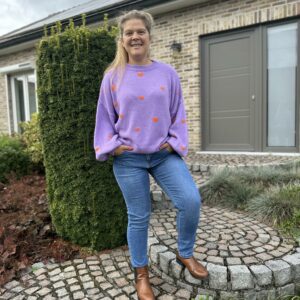lila oranje hartjes