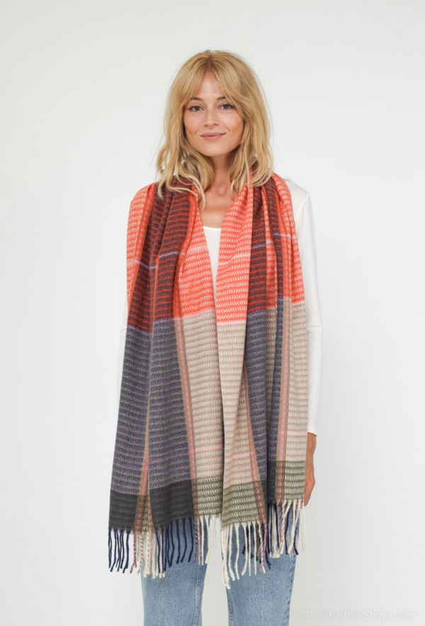 sjaal oranje viscose