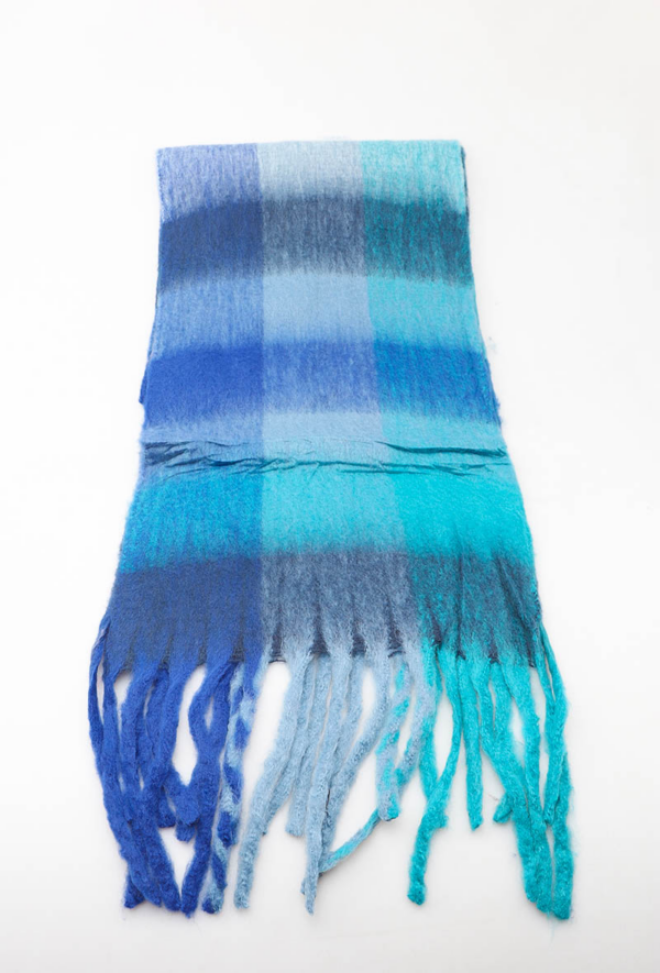 sjaal blauwtinten