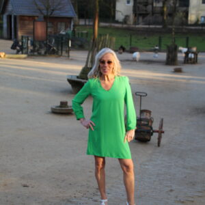 fel groen kleedje