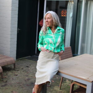 groene blouse