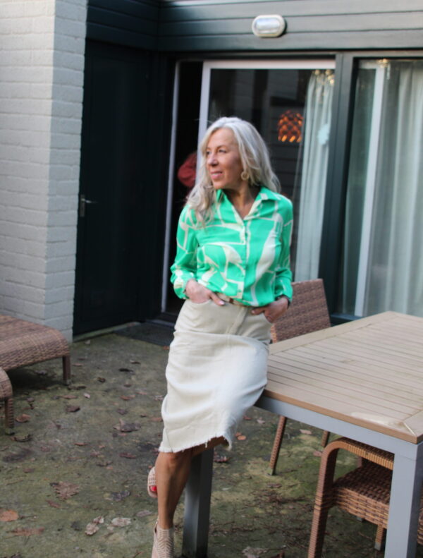 groene blouse