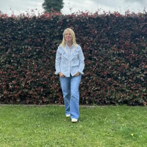 blouse licht blauwe strepen