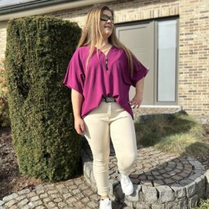 blouse tine mauve