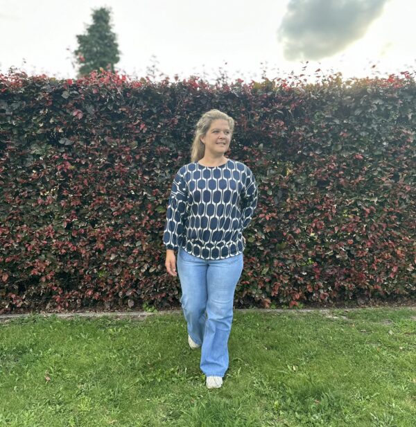 blouse saskia blauw