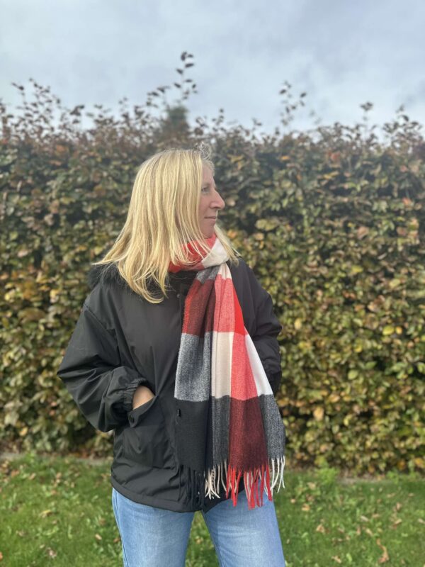 Sjaal 'Lena' rood