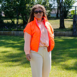bodywarmer Mirthe oranje