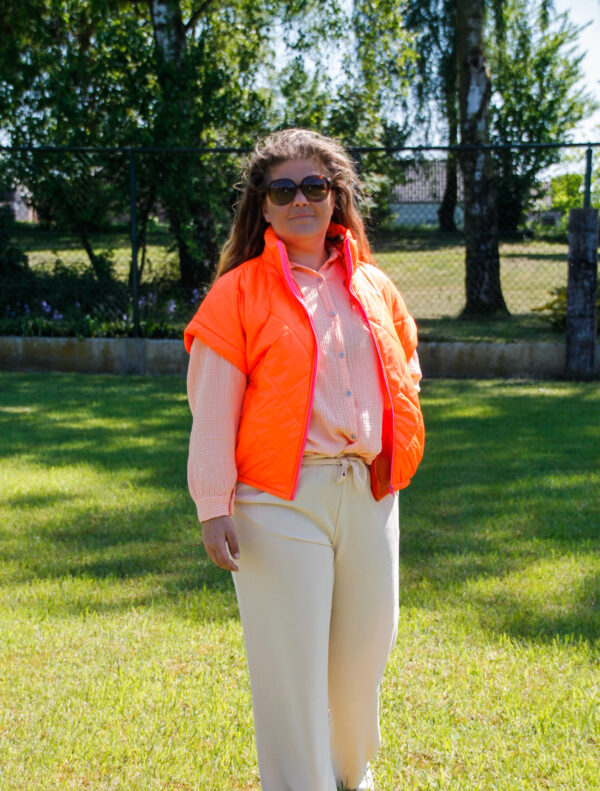 bodywarmer Mirthe oranje